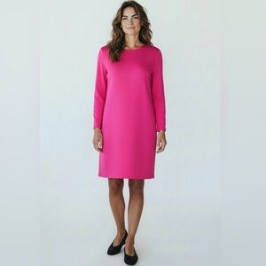 Tibi NY Women’s Fuchsia Long Sleeve Dress Size S – Elegant, Comfortable, Chic